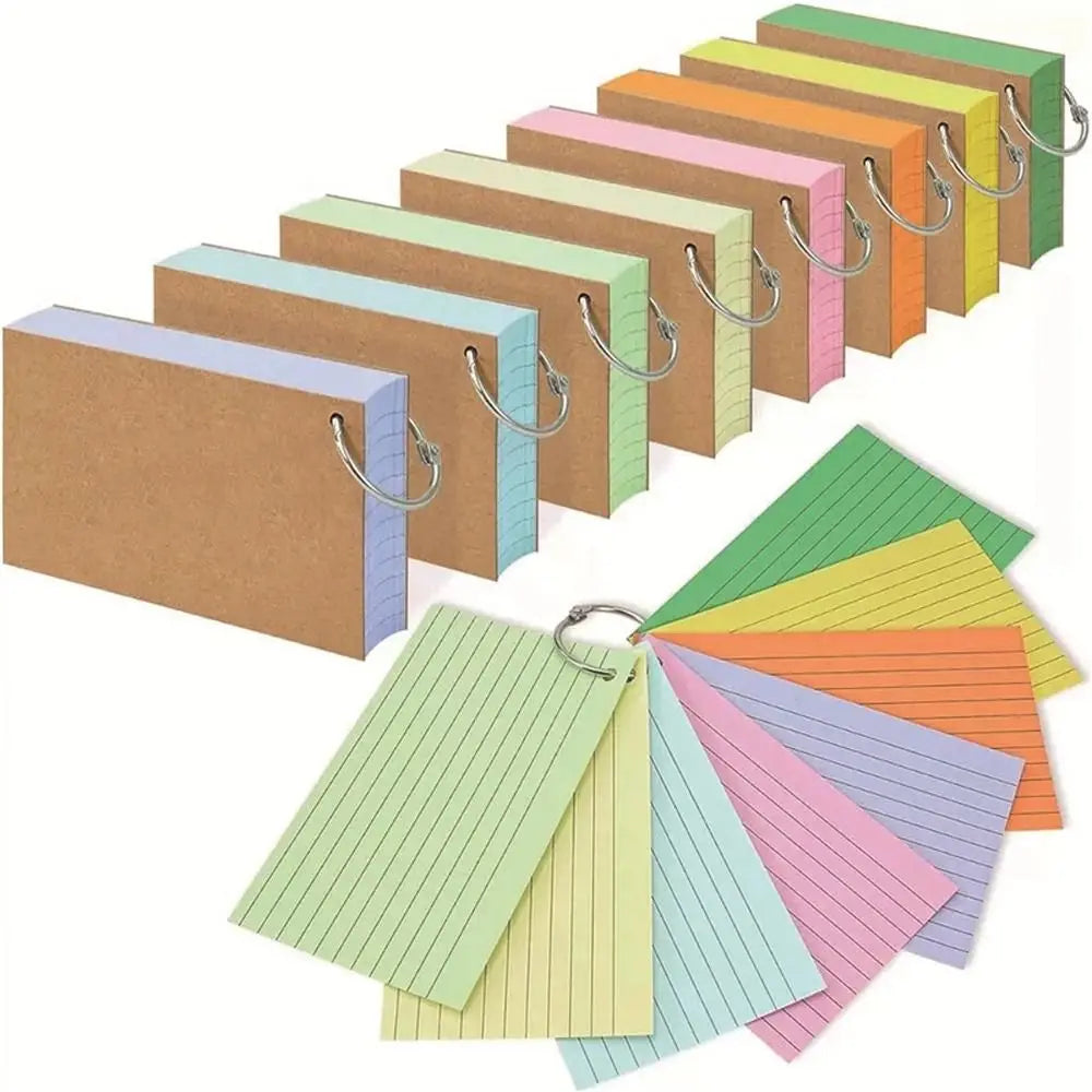 50Pcs Binder Horizontal Line Memo Book